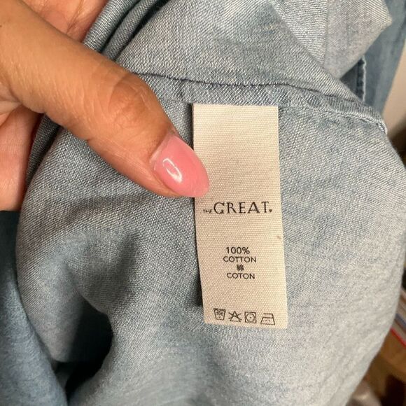 The Great. Chambray Dress - Picture 8 of 9